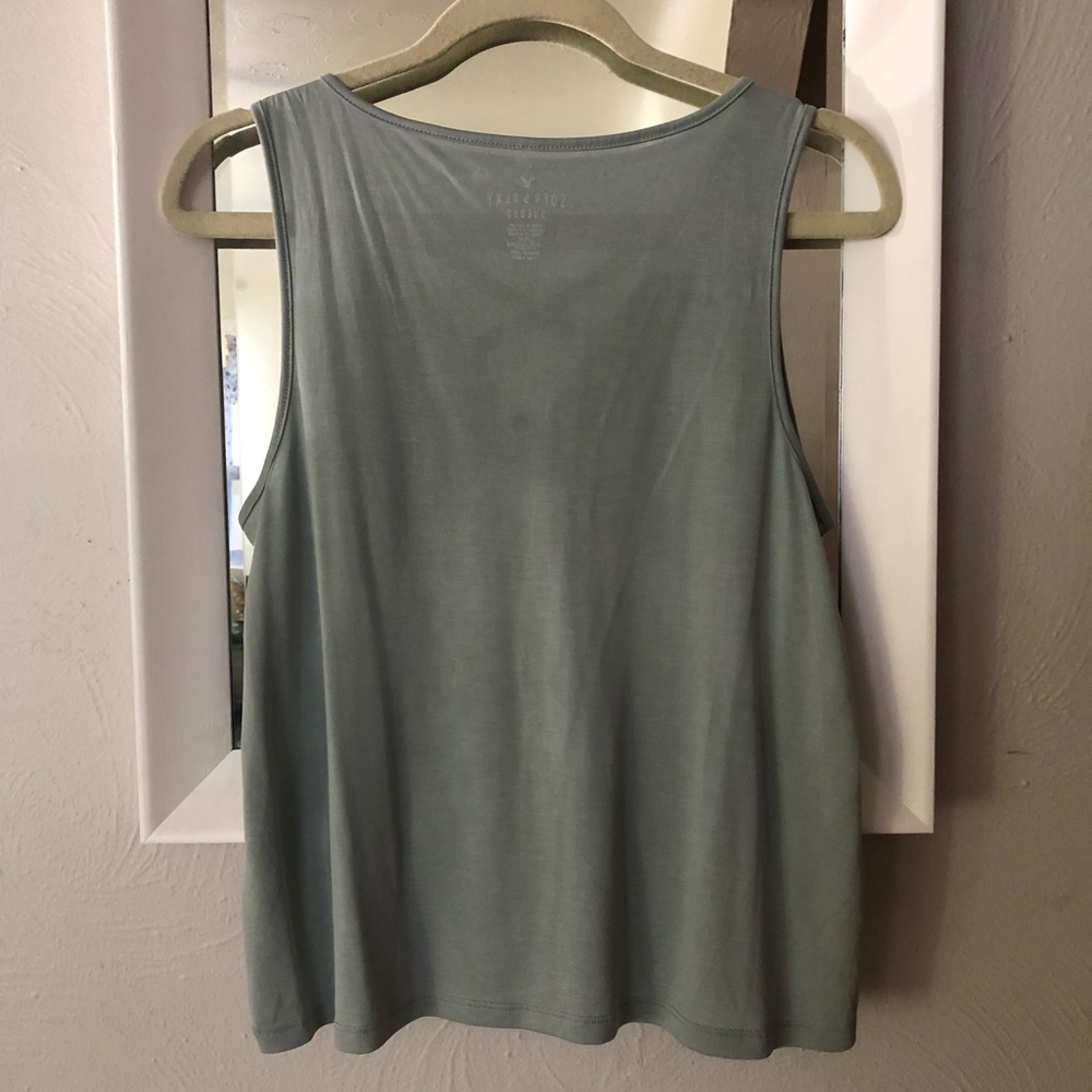 American Eagle Soft&Sexy Swing Tank in Eucalyptus - Picture 3 of 3
